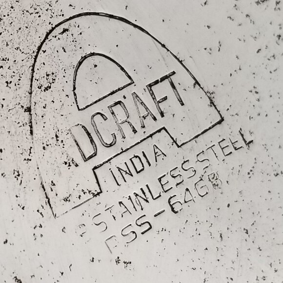 Vintage Stainless Steel Pitcher w/Handle and Ice Blocker Spout 7" Tall 2 QT - Picture 6 of 8